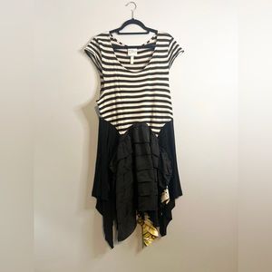 Stripes + Flowers Tunic | up to Size Large | The Morgan Factory